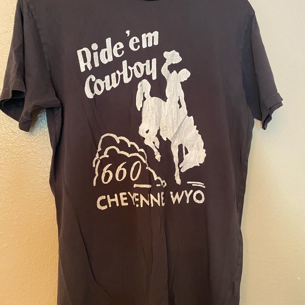 Black Short Sleeve Western Graphic Tee